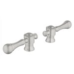 GROHE 18244 Bridgeford Short Lever Handles Pair