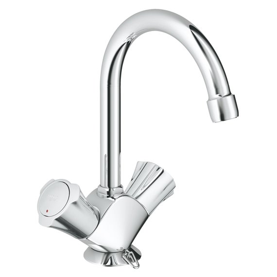 Grohe 21337 Costa L,Shm Tube Spout, Flex. Hoses, Ch