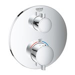 Grohe 24107 Grohtherm Round Single Func Thm Trim