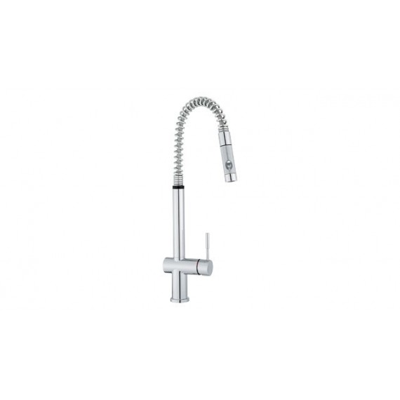 Franke FF-21 Faucet Polished Chrome w Pull Out stream & spray