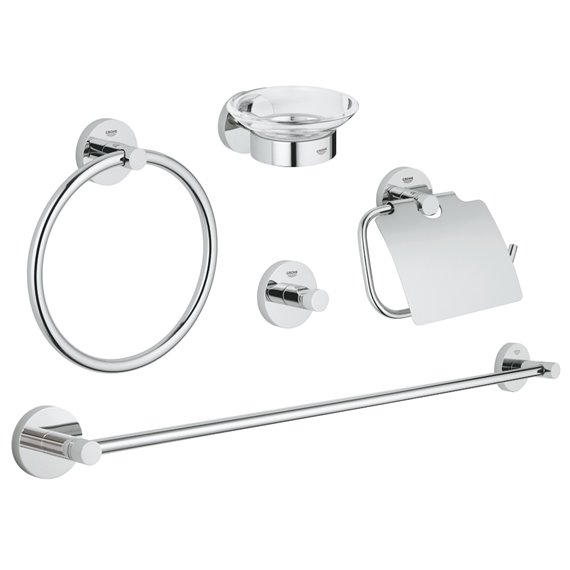 Grohe 40344 Essentials Accessories Set Master 5-In-1