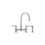 Franke FF60 Bridge faucet with side spray Polished Chrome