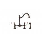 Franke FF70 Bridge faucet with side spray Polished Chrome