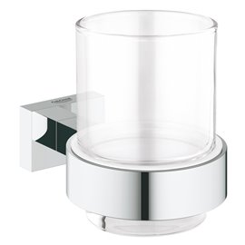 Grohe 40755 Essentials Cube Glass W/Holder