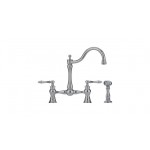 Franke FF70 Bridge faucet with side spray Polished Chrome