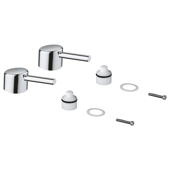 Grohe 48310 Concetto Pair Of Handles Blue/Red