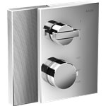 AXOR EDGE THERMOSTATIC TRIM WITH VOL CONTROL AND DIVERTER, DIAMOND CUT