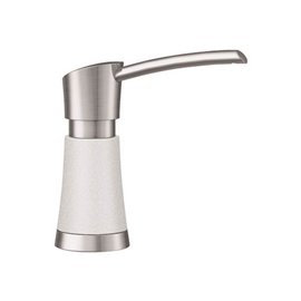 BLANCO ARTONA SOAP DISP., STAINLESS FINISH / WHITE