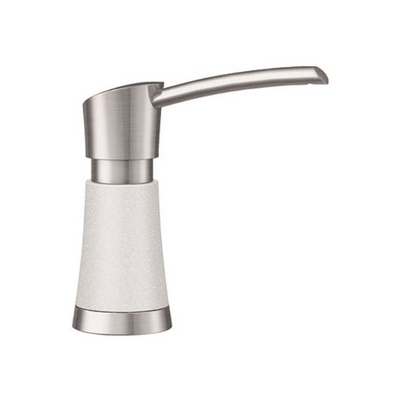 Blanco Artona Soap Dispenser WhiteStainless Pvd