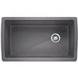 BLANCO DIAMOND U SUPER SINGLE, METALLIC GRAY