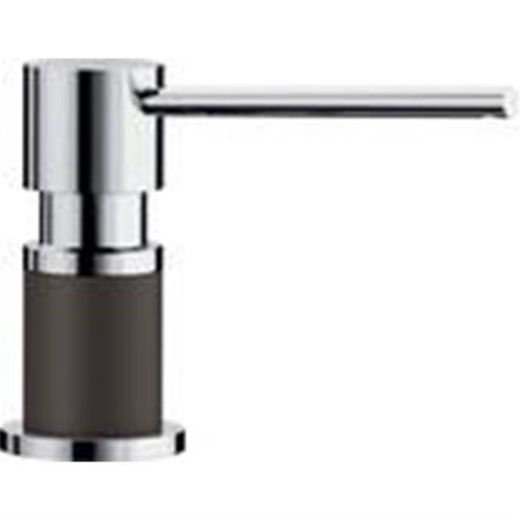 BLANCO LATO SOAP DISPENSER, CHROME/CAFÉ