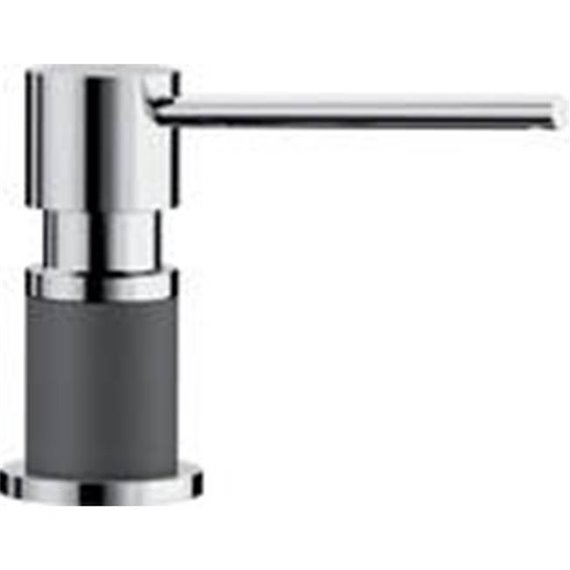 BLANCO LATO SOAP DISPENSER, CHROME/CINDER