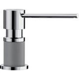 BLANCO LATO SOAP DISPENSER, CHROME/MET.GRAY