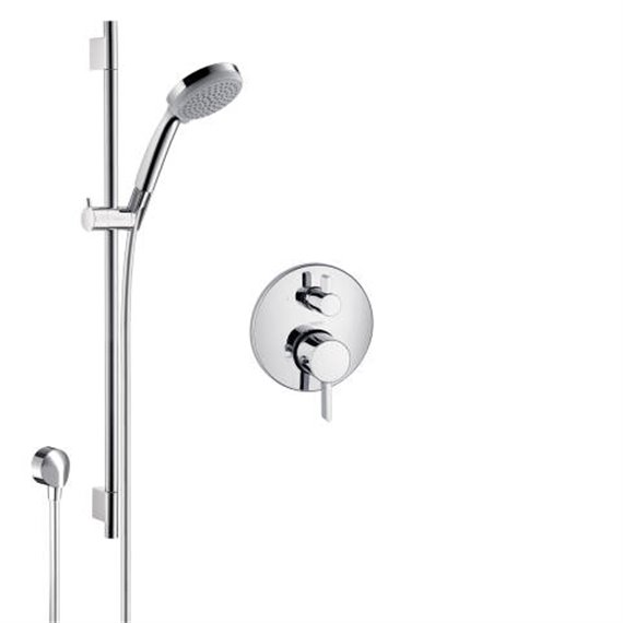 Hansgrohe HG-KIT1 Hg Shower Kit Thm 1-Function Wallbar With Hshwr