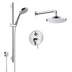 Hansgrohe HG-KIT2 Hg Shower Kit Thm 2-Function Wallbar With Hshwr Shhd