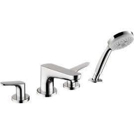 HANSGROHE FOCUS 4-HOLE ROMAN TUB SET TRIM WITH 1.8 GPM HANDSHOWER 