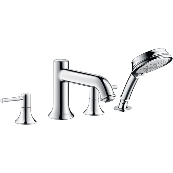 HANSGROHE TALIS C 4-HOLE ROMAN TUB SET TRIM WITH 1.8 GPM HANDSHOWER 