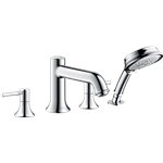 HANSGROHE TALIS C 4-HOLE ROMAN TUB SET TRIM WITH 1.8 GPM HANDSHOWER 