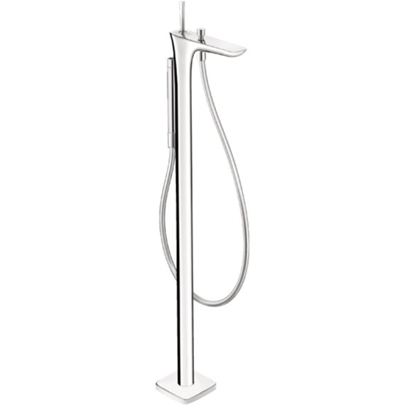 HANSGROHE PURAVIDA FREESTANDING TUB FILLER TRIM WITH 1.75 GPM HANDSHOW