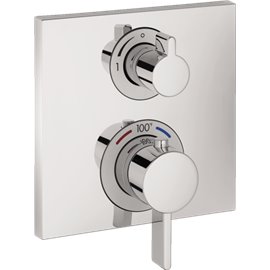 HANSGROHE SQUARE THERMOSTATIC TRIM WITH VOLUME CONTROL 