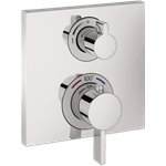 HANSGROHE SQUARE THERMOSTATIC TRIM WITH VOLUME CONTROL 