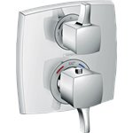 HANSGROHE CLASSIC SQUARE THERMOSTATIC TRIM WITH VOLUME CONTROL 