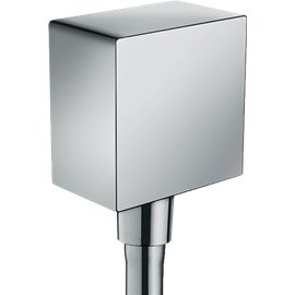 HANSGROHE SQUARE WALL OUTLET WITH CHECK VALVES 