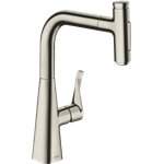 HANSGROHE METRIS SELECT PREP KITCHEN FAUCET, 2-SPRAY PULL-OUT 