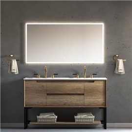 Virta 60 Inch Ashley Floor Mount Double Sink Vanity