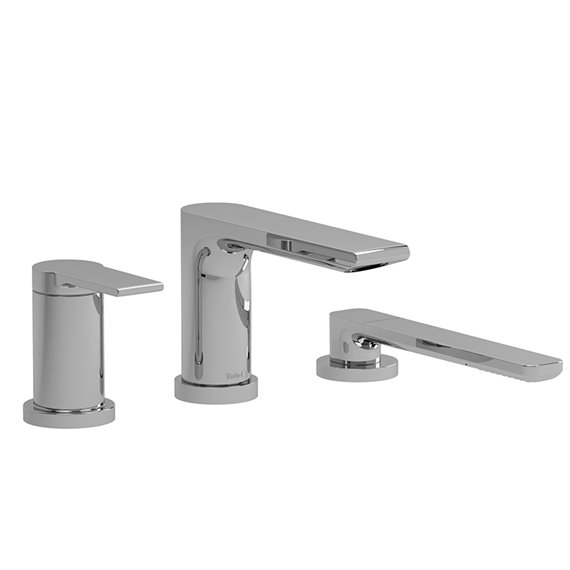 Riobel Fresk FR16 3-piece Type P (pressure balance) deck-mount tub filler with hand shower