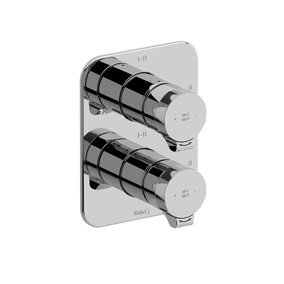 Riobel Fresk FR46 4-way Type T/P (thermostatic/pressure balance) ¾" coaxial complete valve