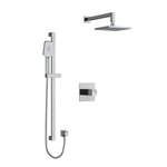 Riobel Reflet KIT323RF Type T/P (thermostatic/pressure balance) ½" coaxial 2-way system with hand shower and shower head