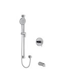 Riobel GS KIT1244GS ½" 2-way Type T/P (thermostatic/pressure balance) coaxial system with spout and hand shower rail