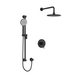 Riobel GS KIT393GS Type T/P (thermostatic/pressure balance) ½" coaxial 2-way system with hand shower and shower head 