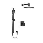 Riobel GS KIT393US ½" 2-way Type T/P (thermostatic/pressure balance) coaxial system with spout and hand shower rail