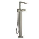 Riobel Reflet TRF39 2-way Type T (thermostatic) coaxial floor-mount tub filler with hand shower trim