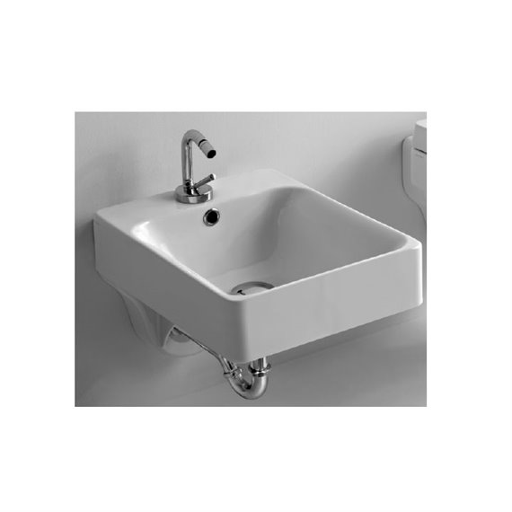 AQUADESIGN KERASAN CENTO RECTANGULAR HOLE WALL HUNG BIDET