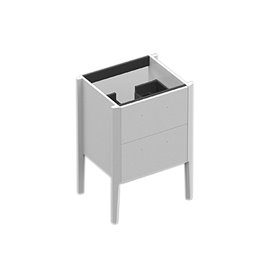 AQUADESIGN SONIA EPOQUE 24” BASE CABINET - STORM GREY