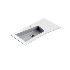 AQUADESIGN SONIA FRACTAL 35” BASIN RX1 - MATTE WHITE