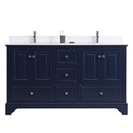 Virta 60 Inch Dalia Floor Mount Double Sink Vanity