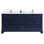 Virta 72 Inch Dalia Floor Mount Double Sink Vanity