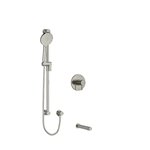 Riobel RIU Knurled KIT1244RUTMKN ½" 2-way Type T/P coaxial system with spout and hand shower rail