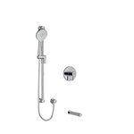 Riobel RIU Knurled KIT1244RUTMKN ½" 2-way Type T/P coaxial system with spout and hand shower rail