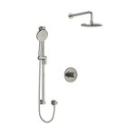 Riobel RIU Knurled KIT323RUTM+KN Type T/P ½" coaxial 2-way system with hand shower and shower head