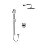 Riobel RIU Knurled KIT323RUTM+KN Type T/P ½" coaxial 2-way system with hand shower and shower head