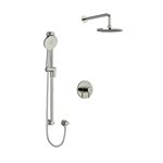 Riobel RIU Knurled KIT323RUTMKN Type T/P ½" coaxial 2-way system with hand shower and shower head