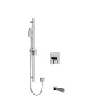 Riobel Paradox KIT1244PXTQ 1/2 inch 2-way Type T/P coaxial system with spout and hand shower rail