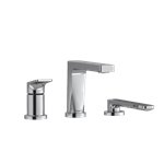 Riobel Ode OD10 3-piece deck-mount tub filler with hand shower