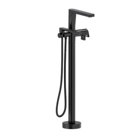 Riobel Ode TOD39 2-way Type T (thermostatic) coaxial floor-mount tub filler with hand shower trim (Without Rough-in)