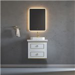 Virta 24 Inch Whitestar Wall Hung Single Sink Vanity